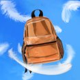 thumbnail image 2 of WRKEKC Clearance Transparent PVC Waterproof Backpack, Outdoor Travel/Beach Bag with Reflective Strips, Lightweight Design, 2 of 8