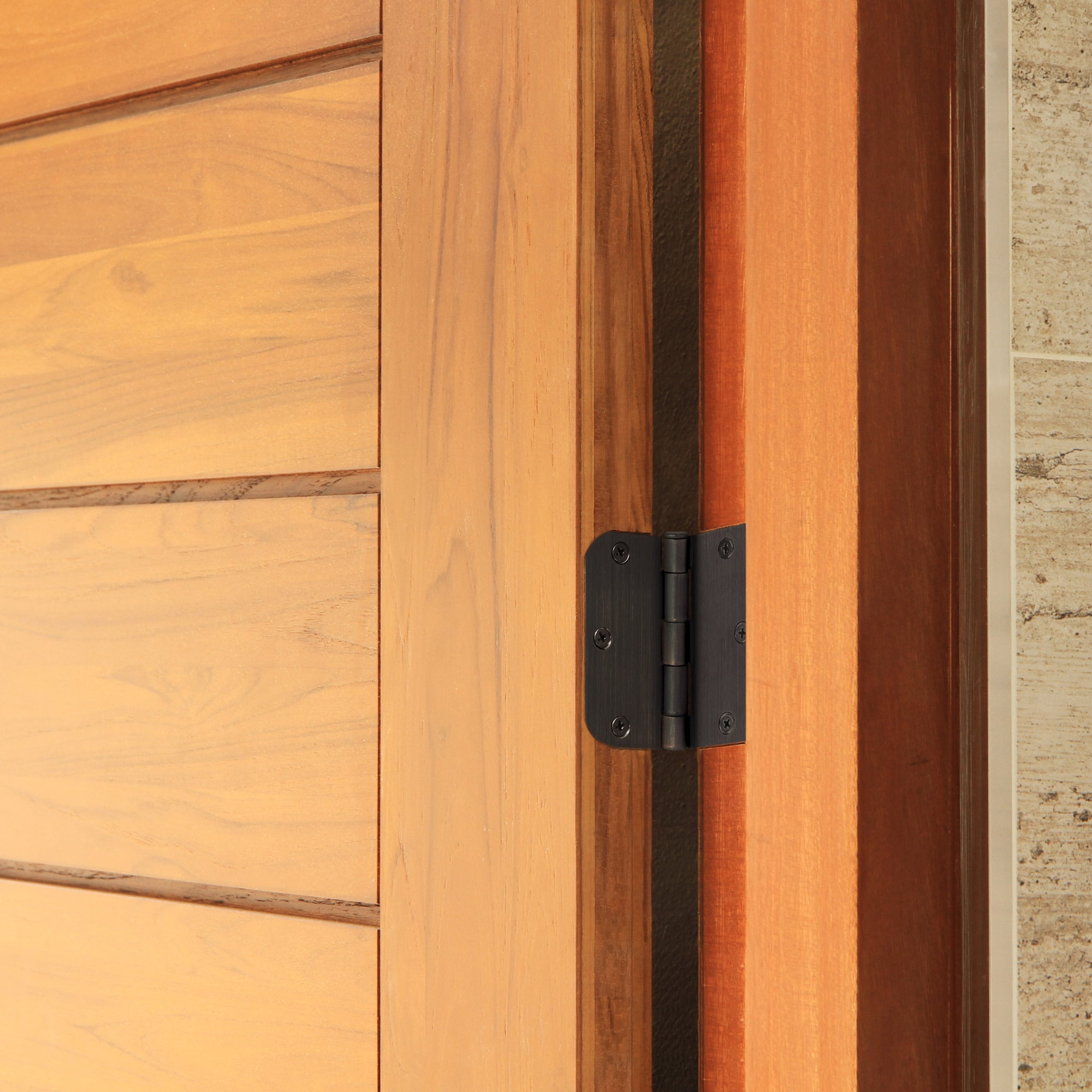 Design House Steel 3.5" x 3.5" Interior Door Hinges with Rounded 5/8" Radius (12-Pack)