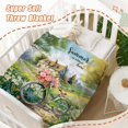 thumbnail image 6 of Spring Summer Kids Throw Blanket Small Farmhouse Summer Theme Floral Blanket for Girls Child Baby Bed Soft Fuzzy Plush Fleece Blankets Green Wildflower Bike Decorative Blanket 40x50, 6 of 6