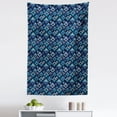 thumbnail image 1 of Bohemian Tapestry, Pattern as Folkloric Geometric Textures with Shades of Blue Print, Fabric Wall Hanging Decor for Bedroom Living Room Dorm, 5 Sizes, Multicolor, by Ambesonne, 1 of 1