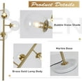 thumbnail image 4 of KCO Lighting Clear Bubble Glass Floor Lamp Nordic Globe Floor Lamp Modern Gold Standing Light Tall Standing Light, 4 of 8