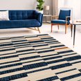 thumbnail image 4 of Capri Leslie Bone & Blue 6' 5" x 9' 3" Area Rug, 4 of 6