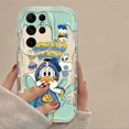 thumbnail image 3 of Disney-funda de silicona transparente para móvil, carcasa con diseño 3D de pato Donald y Daisy para Samsung Galaxy S24 Ultra S23 S22 Plus S21 S20 FE A25 A55 A35 5g, 3 of 5
