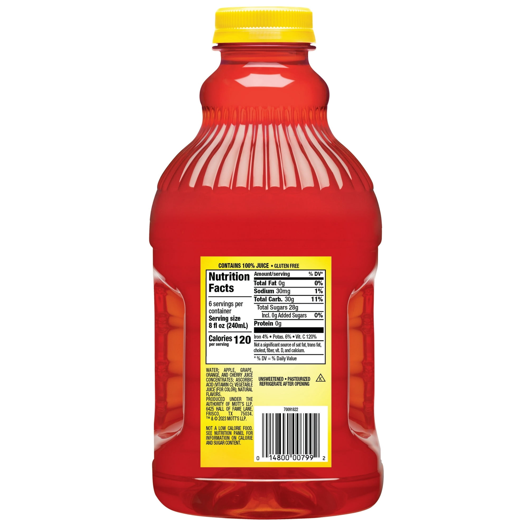 Mott's 100% Juice Fruit Punch Juice, 48 fl oz, (Pack of 4)