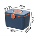 thumbnail image 2 of Caja de almacenamiento para botiquín de primeros auxilios, botiquín médico con asa portátil y caja pequeña para medicamentos Adepaton Botiquines, 2 of 5