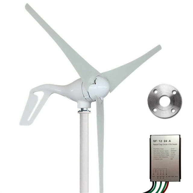 400W 12V/24V Wind Generator 3/5 Blades Optional Permanent Magnet Wind Turbine Generator Wind Generator Kits ,Easy to Install