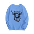 thumbnail image 2 of Bnwani Long Sleeve Toddler Shirts Plain Fall Crew Neck Casual Fashion Printed Tops 3-4t, 2 of 4