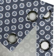 thumbnail image 3 of Ambesonne Shabby Flora Grommet Curtain Single Panel, Motifs Dots Flowers, 50"x60", Dark Blue White, 3 of 5