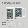 thumbnail image 4 of 15 fl oz Ceramic Mug, Colorado, Facts About Gray Wolves, Dishwasher & Microwave Safe, 4 of 5