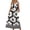 Black White Floral, variant on Summer Dresses for Women Sleeveless Casual Long Dress Beach Vacation Sundresses with Pockets