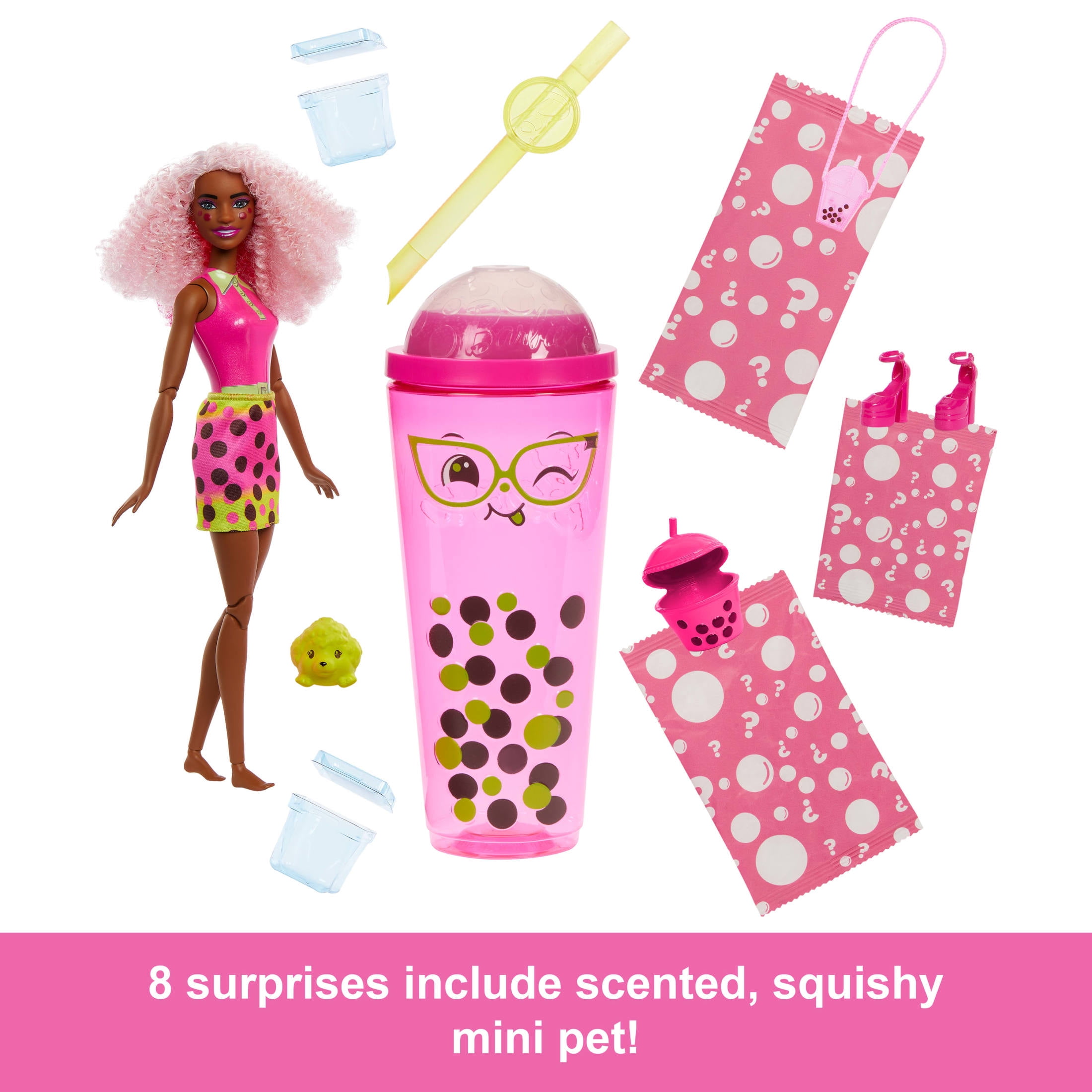 Barbie, Fashion Doll, Berry Bliss, with Surprises & Accessories