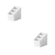 thumbnail image 4 of Caja organizadora de almacenamiento de escritorio Naiovety portalápices cuadrado de plástico Blanco S 2Conjunto, 4 of 6
