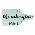 thumbnail image 1 of Adventure Cutting Board, Hand Written Style Different Typography Inspirational Words of Wisdom Doodle Art, Tempered Glass Cutting and Serving Board, Wine Bottle Shape, Black White, by Ambesonne, 1 of 1