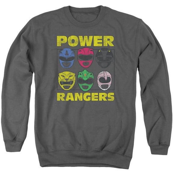 Powr Rangers - Ranger Heads - Crewneck Sweatshirt - Medium