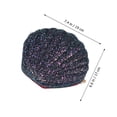 thumbnail image 3 of Bolso bandolera versátil con lentejuelas y forma de concha, con cadena, para mujeres y niñas (negro), 3 of 5