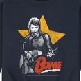 thumbnail image 3 of David Bowie - Bowie Guitar With Star - Men's Crew Neck Fleece Pullover, 3 of 5
