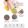 thumbnail image 2 of 8 Pairs Toe Topper Liner Half Socks Seamless Women's Socks Toe Half Socks, 2 of 5