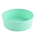 thumbnail image 1 of XmhyTop Silicone Round Cake Pans, 6 Inch Non-Stick Cake Mold Baking Tins for Cake Pancakes,Green, 1 of 5