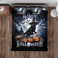 thumbnail image 4 of Happy Halloween Labrador Retriever Witch Pumpkins Bats Quilt Bedding Set Lab Dog Lover Gifts 1 Blanket Bed Cover 2 Pillowcases - 13012, 4 of 5