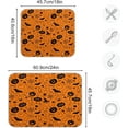 thumbnail image 3 of FREEAMG Pumpkin Boo Dish Drying Mat for Kitchen Counter,Super Quick Absorbent Composite Sponge Dish Drying Pad,Heat Resistant Non-Slip Rack Tableware Mat, 18x24 Inch, 3 of 7