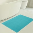 thumbnail image 5 of American Soft Linen, Slip Reducer Bath Rug, 100% Cotton 17x24 inches, Soft Absorbent Bath Mat Rugs, Turquoise, 5 of 7
