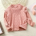 thumbnail image 2 of Otqutp Girls Fashion Tops Girls' Autumn and Winter Floral Base Shirt Girls' Flying Sleeve Autumn T Shirt Little Girls All Flying Sleeve Base Shirt for 1 to 14 Years, 2 of 9