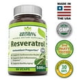 thumbnail image 2 of Herbal Secrets Resveratrol 500 Mg 60 Veggie Capsules (Non-GMO) Antioxidant Properties - Supports cardiovascular health,  Supports Healthy Aging *, 2 of 4