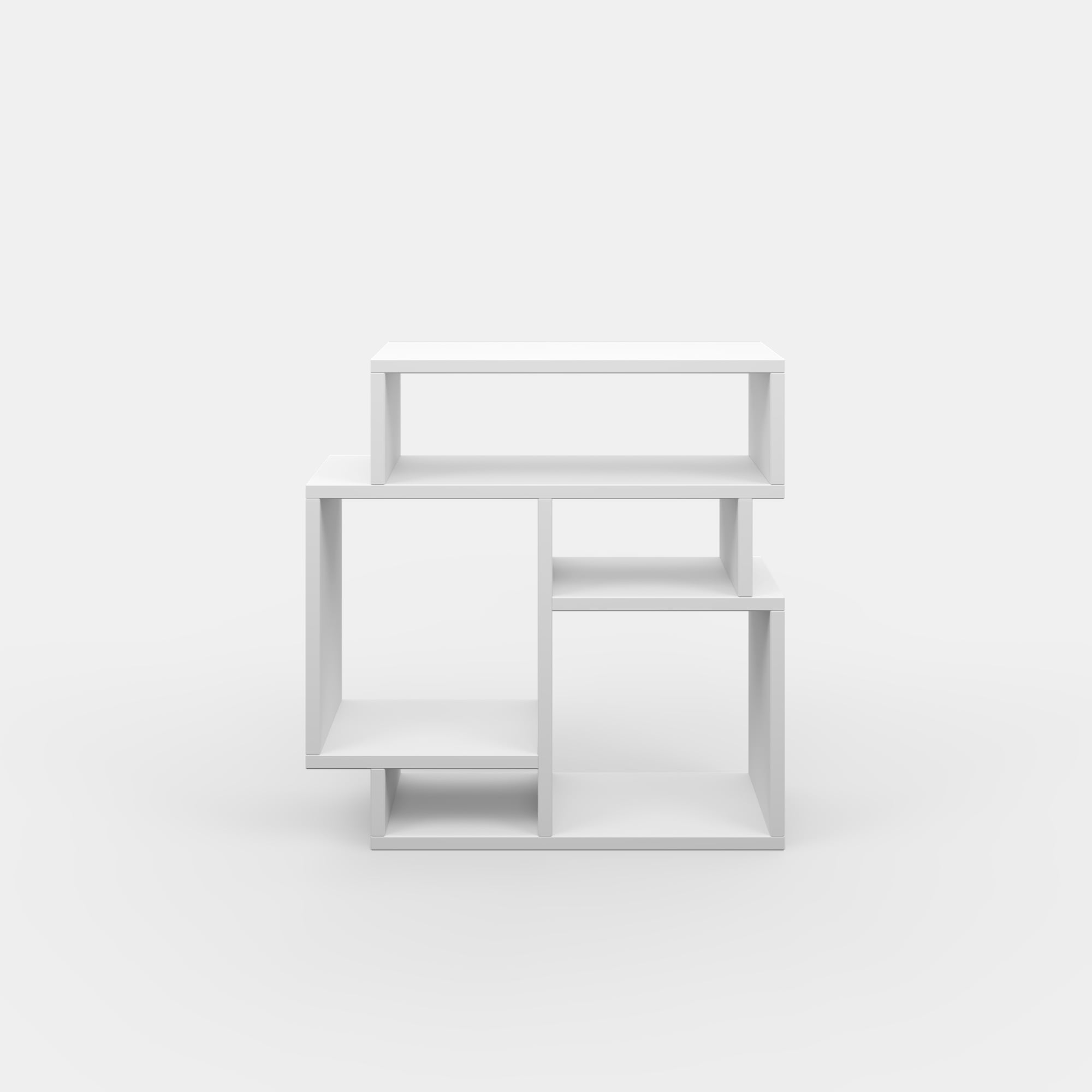 Ada Home Decor Furniture White 2 Tier Schultz Modern Side Table