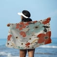 thumbnail image 6 of Lksixu 2 in 1 Packable Beach Towel & Backpack, Floral Print Microfiber Beach Towel with Built-in Storage, Sand Free Quick Dry Bath Towel Convertible Beach Mat & Carry Bag for Pool Camping Travel, 6 of 9