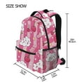 thumbnail image 2 of School Backpack Lightweight Multipocket College High Middle Student Bag 15L Clouds Cherries Star, 2 of 9