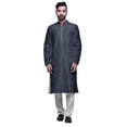 thumbnail image 1 of Atasi Printed Mens Kurta & White Churidar Pyjama Set Mandarin Neck Ethnic Wear, 1 of 1