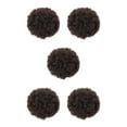 thumbnail image 3 of maskred Fashionable Afro Puff Drawstring Ponytail Bun Synthetic Hair Bun For Trendy Brown Black 5Set, 3 of 6