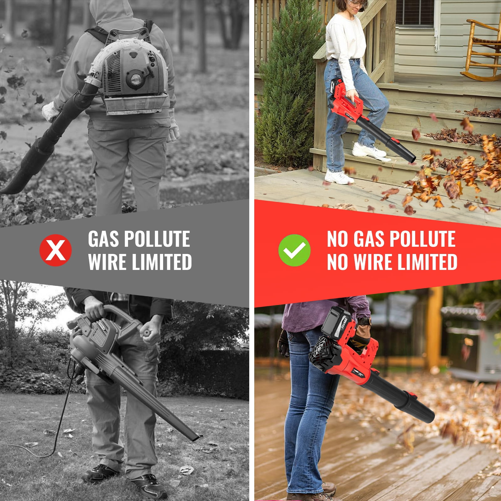 Cordless Leaf Blower  with 1 battery
