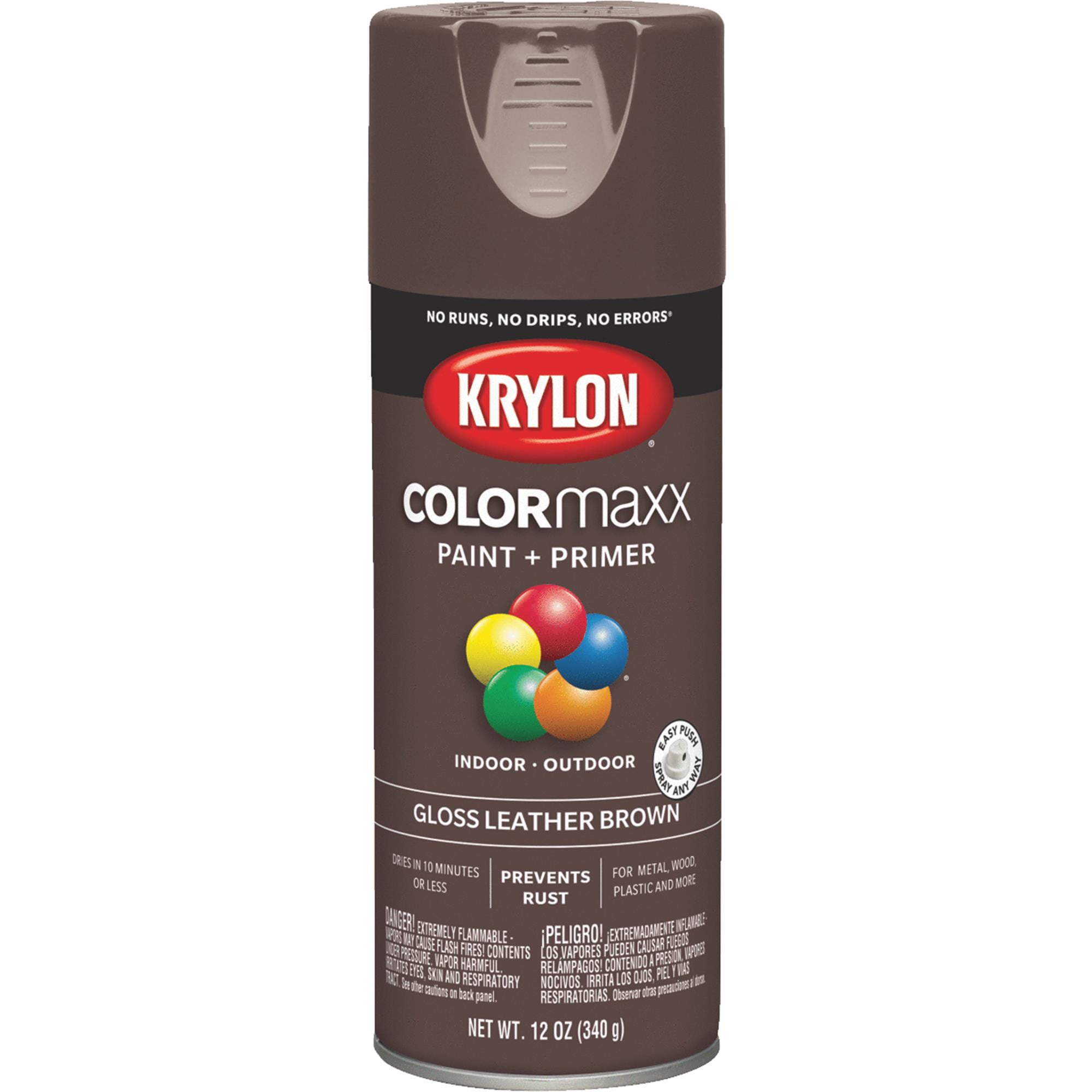 Krylon Diversified Brands 249427 12 oz Spray Paint, Leather Brown