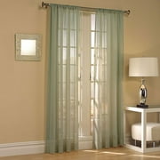 Home Trends Lily Curtain (1 Panel), Sherwood Sage