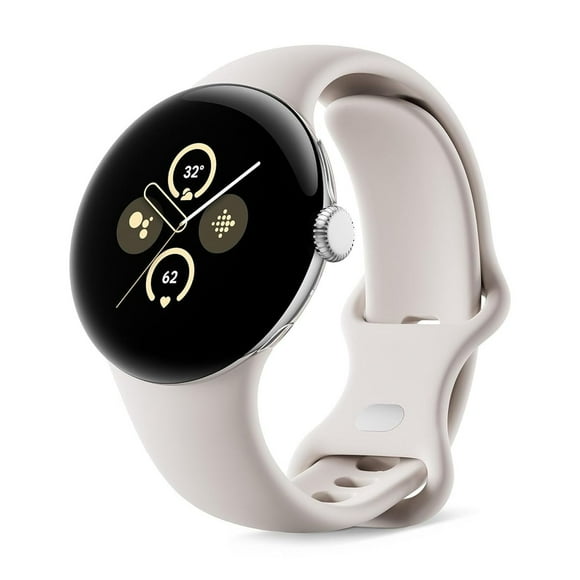 Open Box - Google Pixel Watch 2 (GPS) 40mm Silver Aluminum Case with Porcelain Active Band