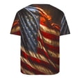 thumbnail image 3 of Mens Casual Pantalones Cortos Impresos Cuello Redondo Suéter Deportes Tee, Fitness Y Casual Hombres Camisetas, 3 of 5