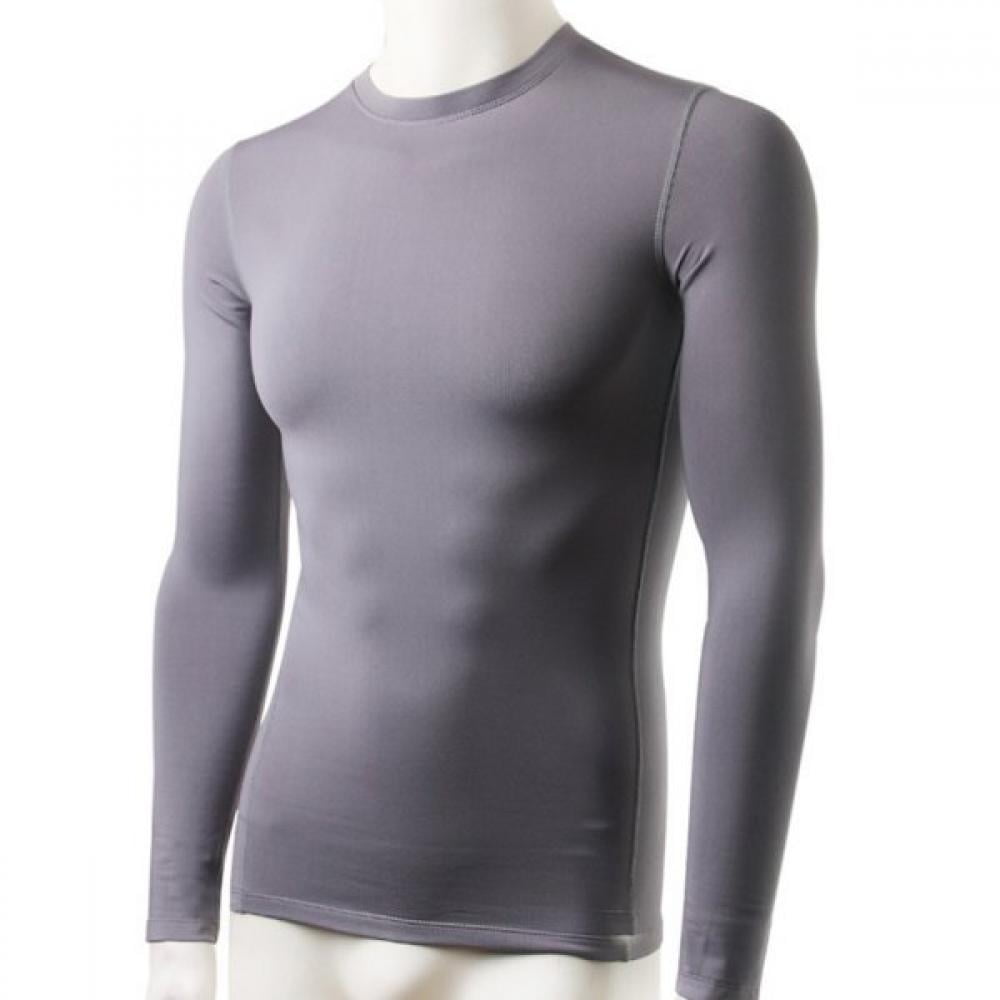 Men Plush Base Layer Long Sleeve Thermal Underwear Tops Winter Male