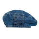 thumbnail image 1 of Denim Hat casco Mujeres gorro francesa para viajes de compras Vacaciones Azul oscuro, 1 of 8