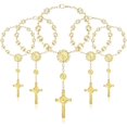 thumbnail image 1 of 20PCS Rosaries Bracelets Baptism Rosary Party Favors Baptism Favor Bracelet Cross Rosaries Christening First Communion Gift, 1 of 5