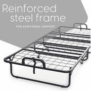 Milliard Diplomat Folding Bed with Luxurious Memory Foam Mattress and Super Strong Sturdy Frame, Cot Size, 75 x 31