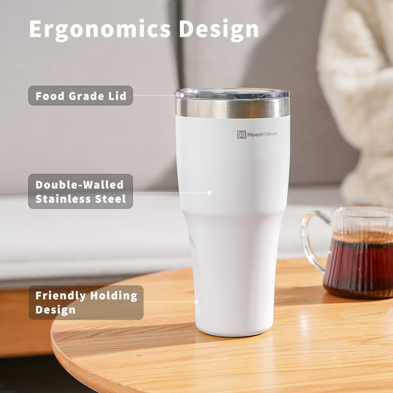 30 oz Travel Coffee Mug, Stainless Steel Insulated Coffee Tumbler with Lid,  Spill-Proof Coffee Thermal Cup for Home Outdoor 