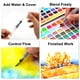 thumbnail image 4 of Set de pintura de acuarela MCOOH 168 colores con pinceles y libro, 4 of 8