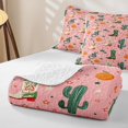 thumbnail image 4 of Erosebridal Western Cowgirl Boot Quilt King, Cactus Plant King Coverlet Set, 3-Piece, 4 of 7