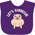thumbnail image 3 of Inktastic Let's Barbecue White Text Boys or Girls Baby Bib, 3 of 4