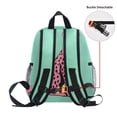 thumbnail image 5 of FORMRS School Backpack with Front Zippered Pocket 12" Student Travel Daypack, Pink Cheetah, 5 of 6