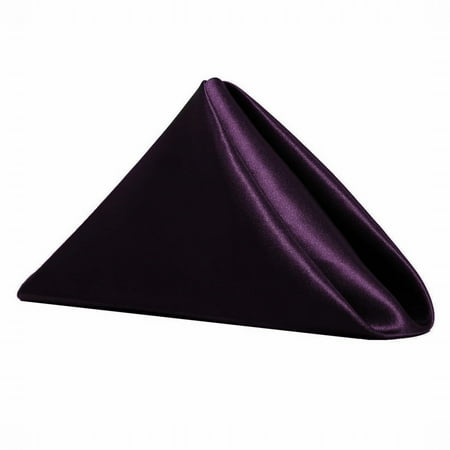 

Flybaeast Placemat Banquet Decoration Napkins High End Hotel Wedding Polyester Napkins Placemats Fabric Satin Napkins 10 Pack 20 Inch (G)