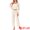 White, variant on DARING DIVA Women's Cami Pajama Set Tank Top Long Pants Long Sleeve Cardigan XS Grey