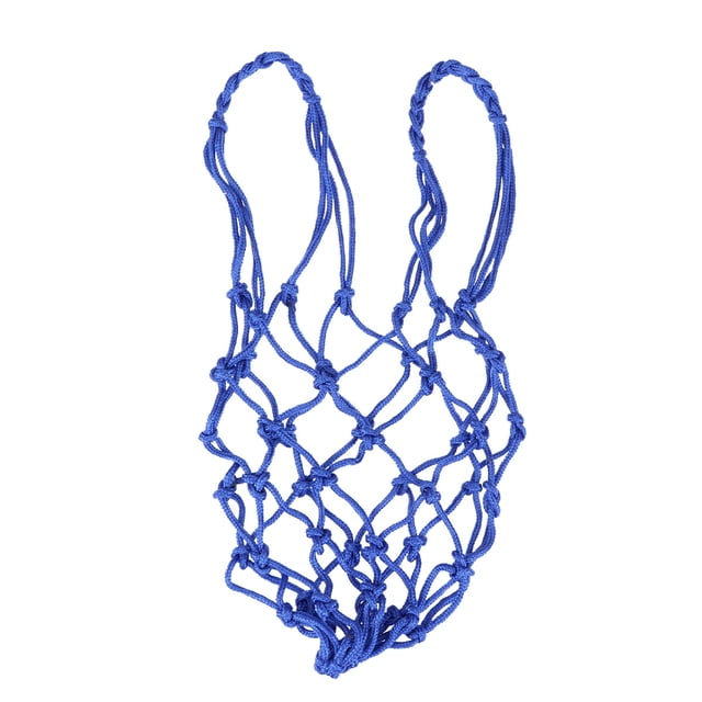 SHISUYAN Sac de Basketball Robuste avec Cordon Filet de Ballon en Nylon Sac de Transport pour Ballon de Basketball (Bleu)