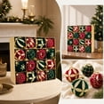 thumbnail image 4 of 16 Pcs Shatterproof Plastic Christmas Ball Ornaments Set, Christmas Tree Flocked Hanging Balls Decorfor Xmas Tree Decor, Holiday Party Home Decoration, 4 of 5